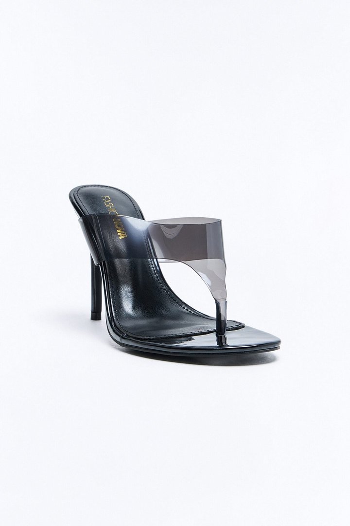 Magine Thong Stiletto Heels - Black