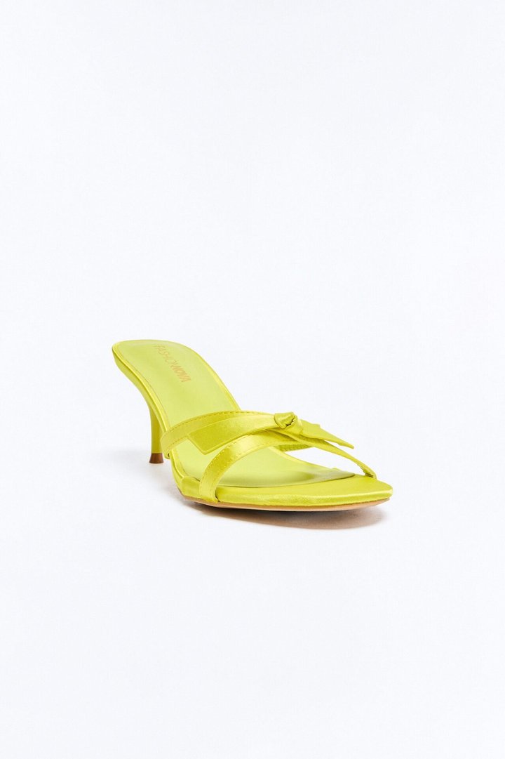 Claran Bow Heels - Yellow