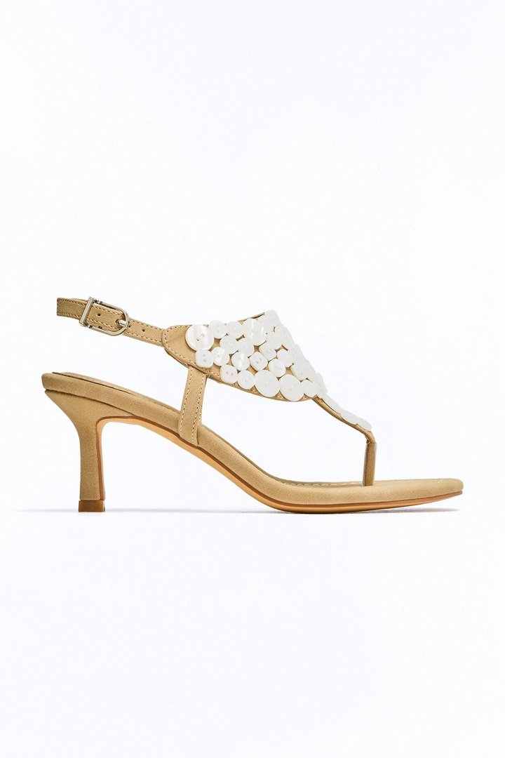Asta Thong Heels - Taupe