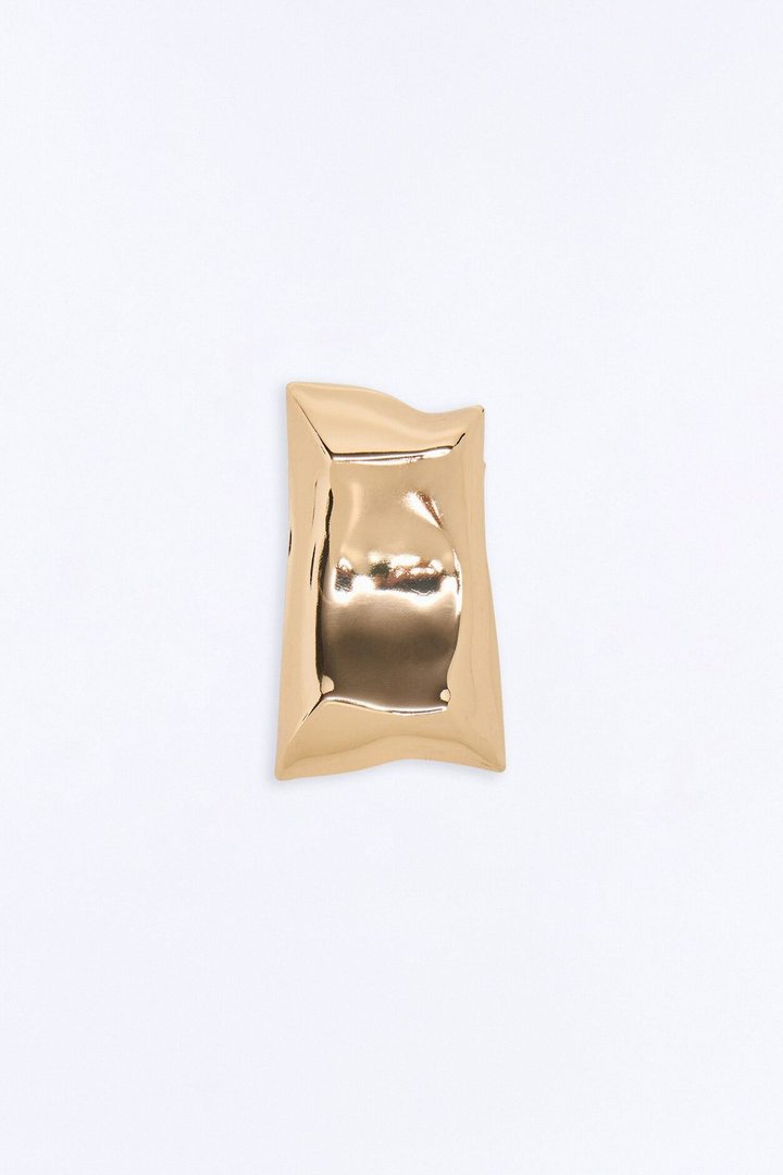 Yvette Hardware Brooch - Gold
