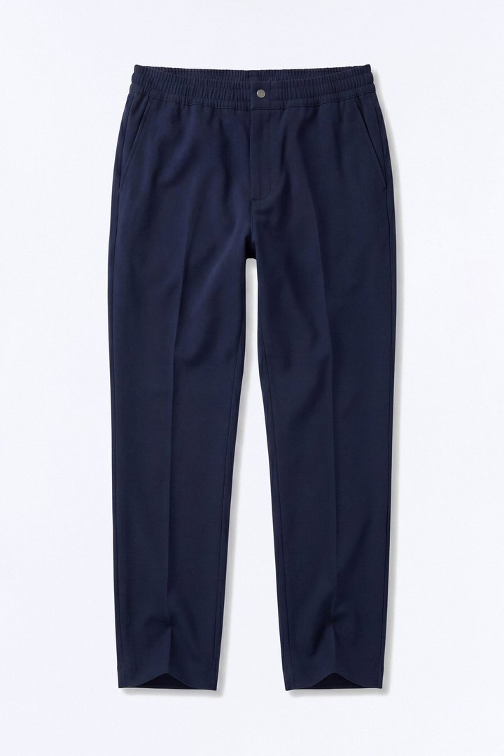 Modern Essential Straight Trouser - Navy