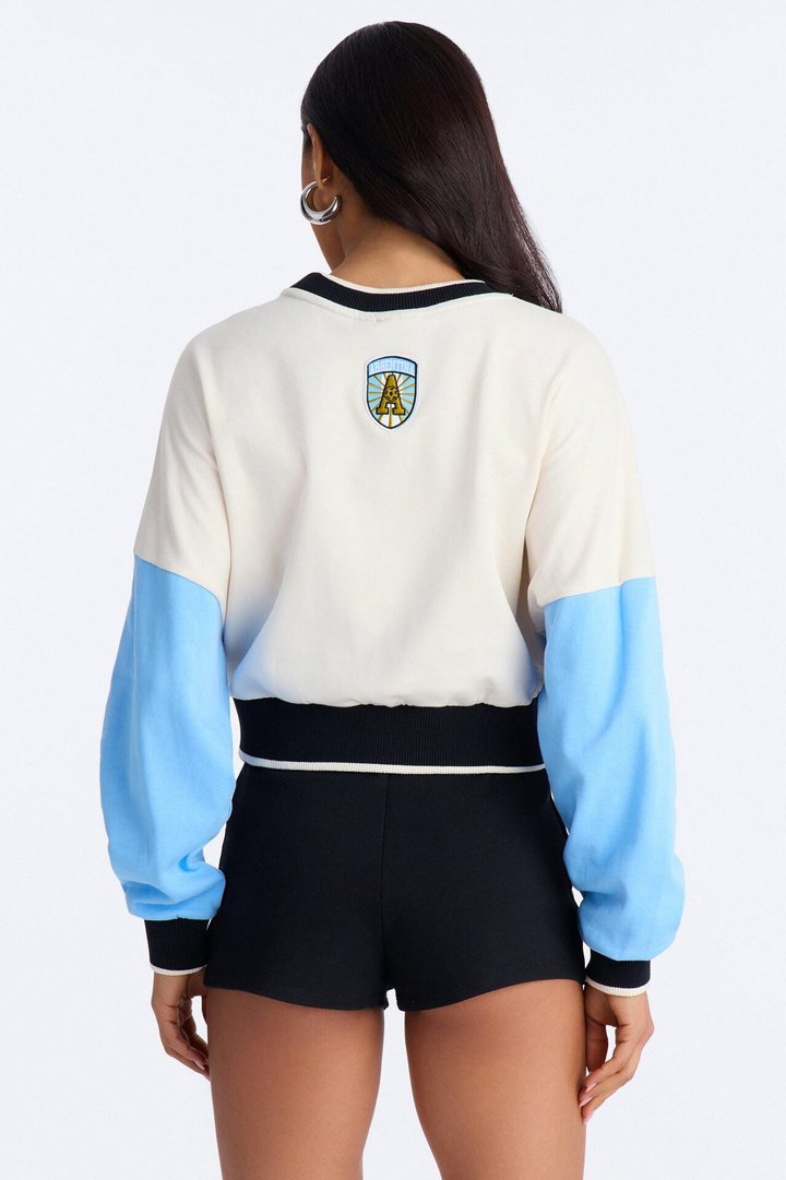 FIFA Argentina World Class Cropped Sweatshirt - Multi Color