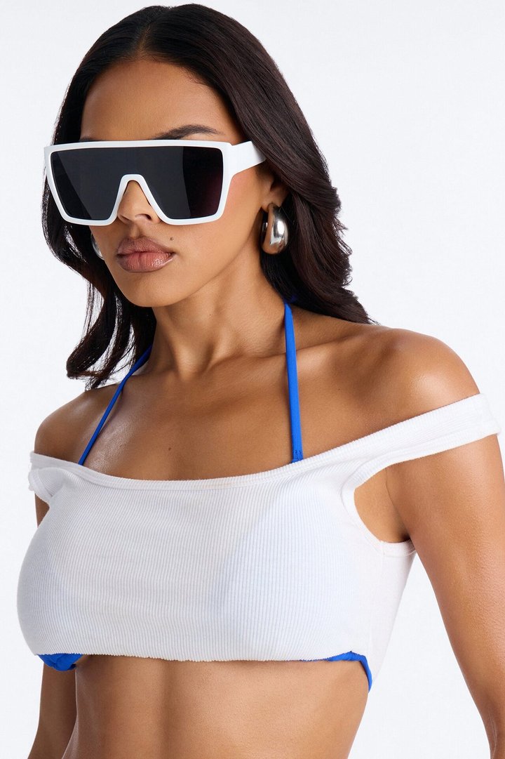 Can't Be Bothered Sunglasses - White