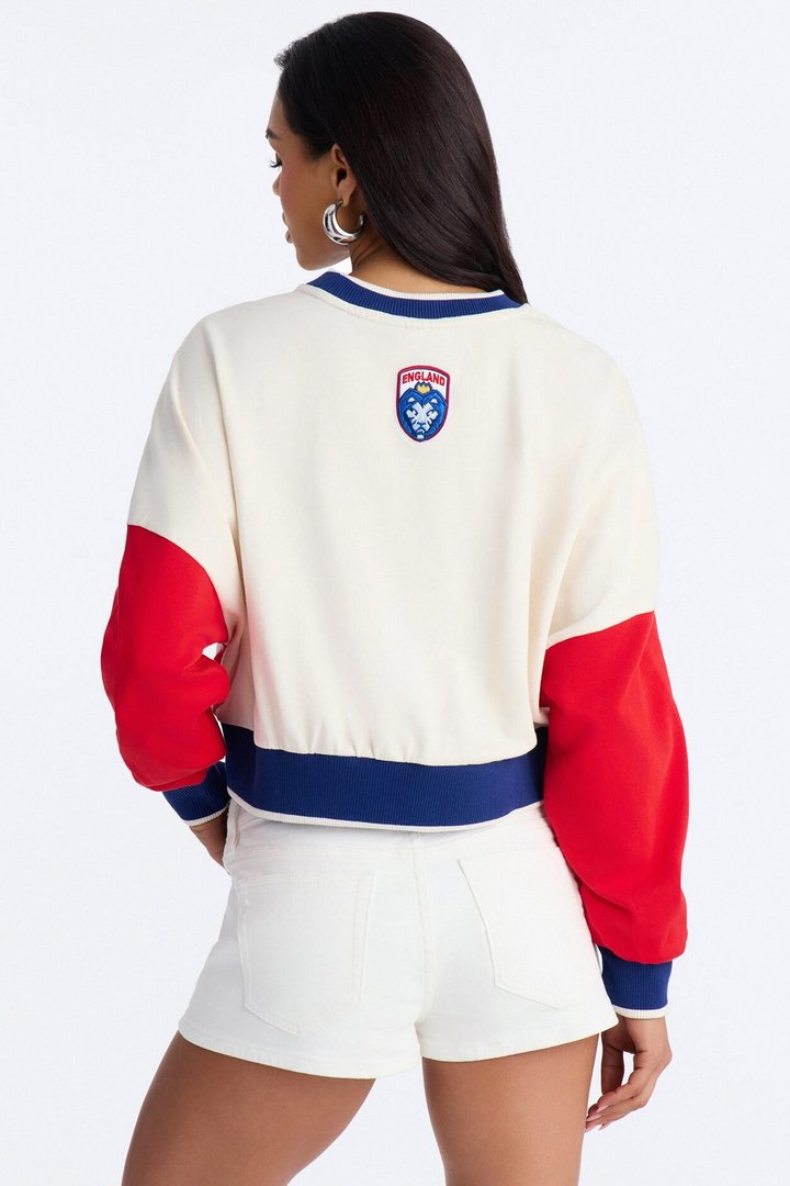 FIFA England World Class Cropped Sweatshirt - Multi Color