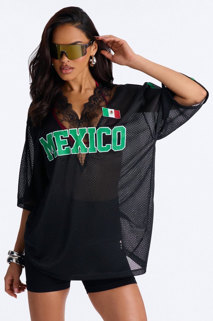 Mexico Lace Jersey - Black