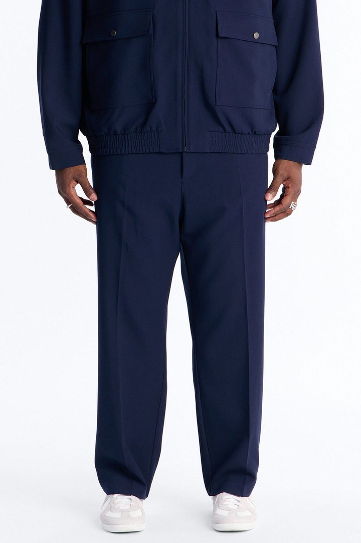Modern Essential Straight Trouser - Navy