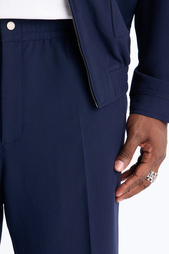 Modern Essential Straight Trouser - Navy