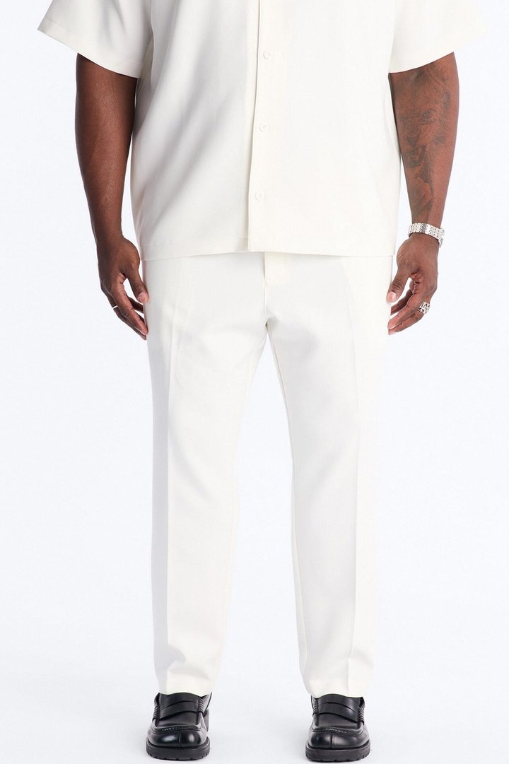 Modern Essential Slim Trouser - Off White