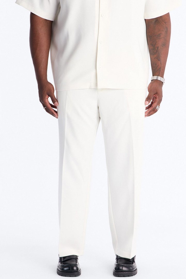 Modern Essential Straight Trouser - Off White