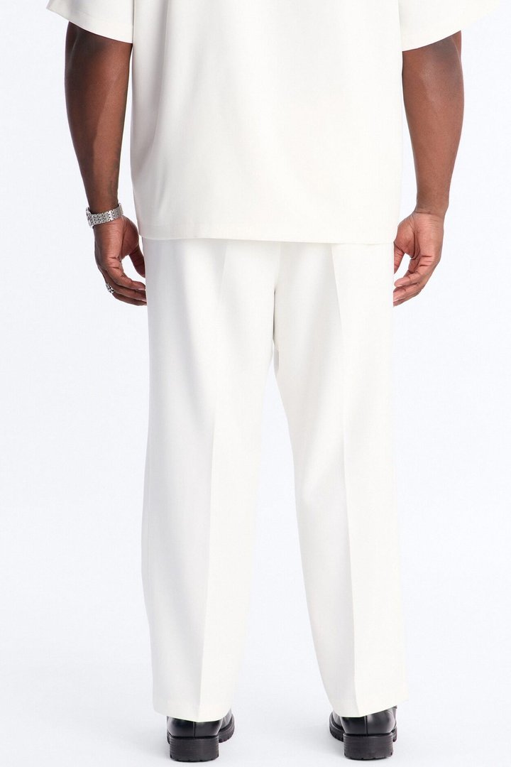 Modern Essential Straight Trouser - Off White