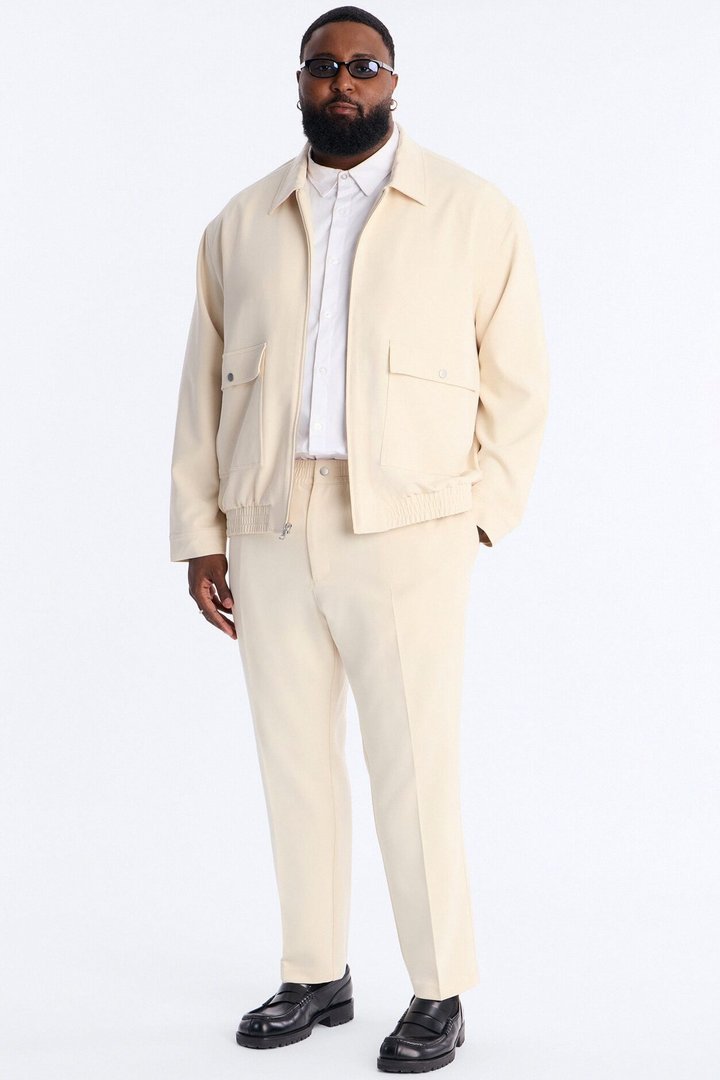 Modern Essential Slim Trouser - Beige