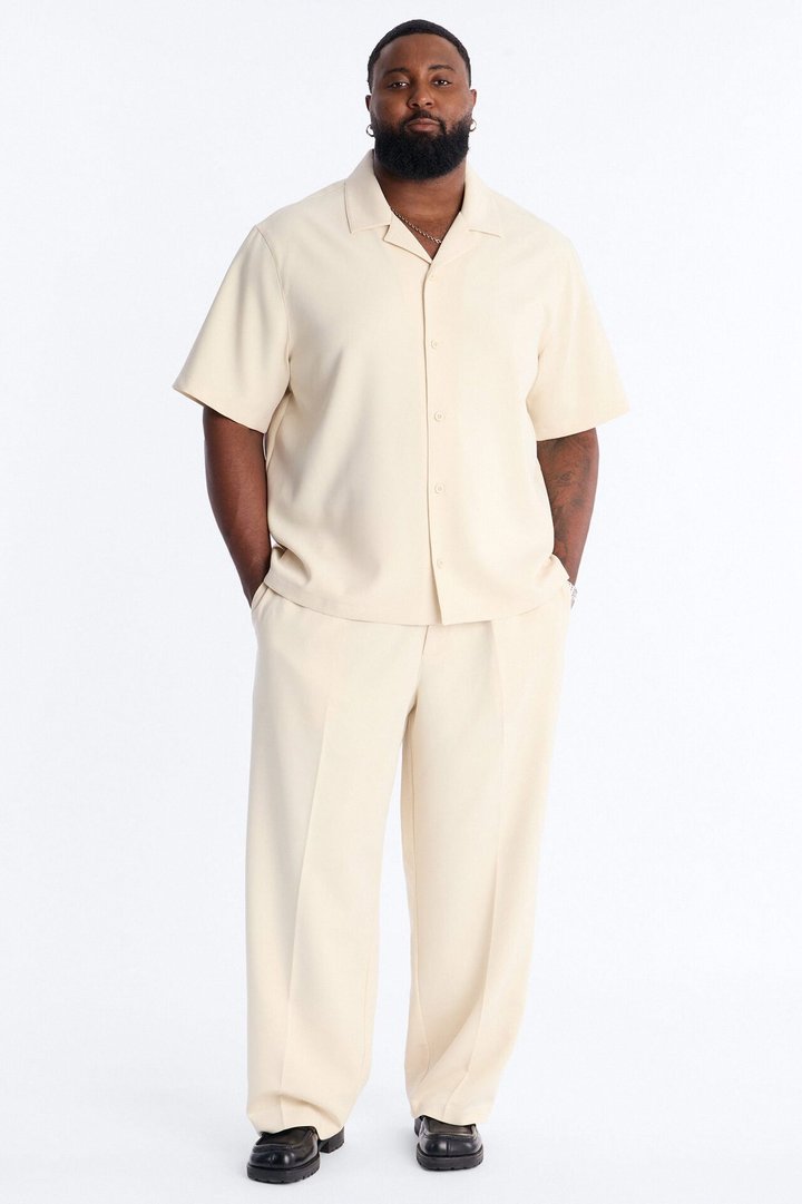 Modern Essential Relaxed Trouser - Beige