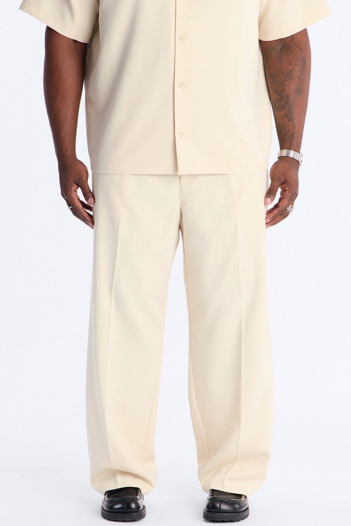 Modern Essential Relaxed Trouser - Beige