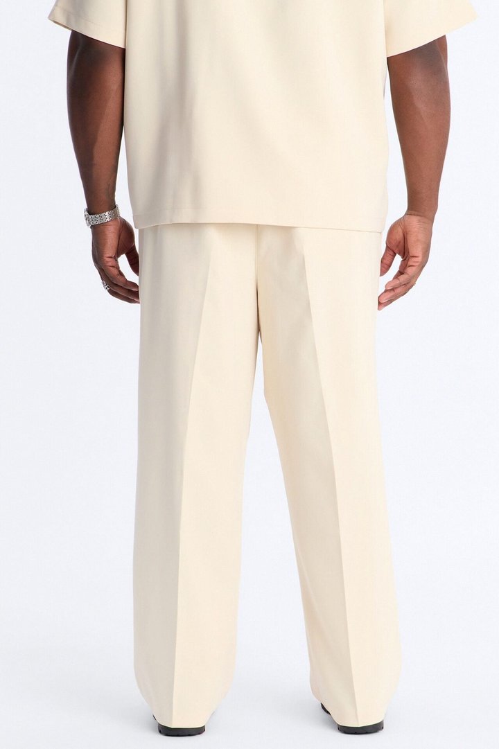 Modern Essential Relaxed Trouser - Beige