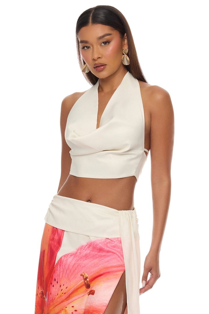 Hawaiian Islands Maxi Skirt Set - Cream/combo