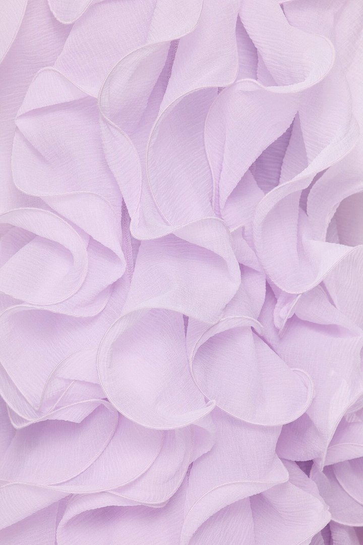 Runway Moment Ruffle Mini Dress - Lavender