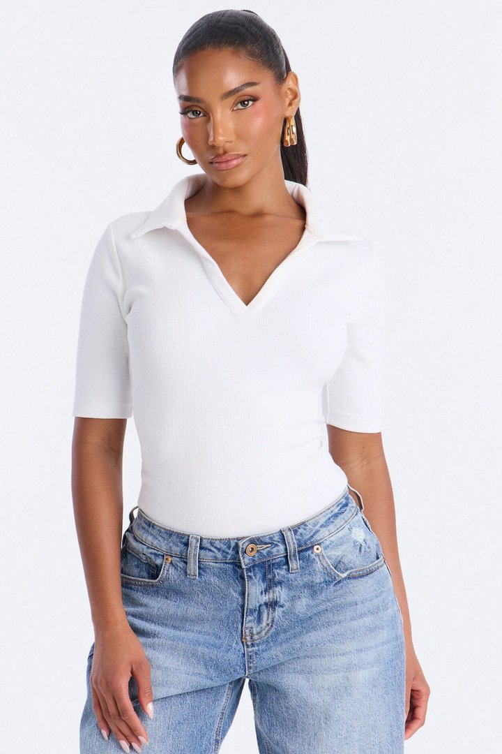 It's Not That Serious Bodysuit - White