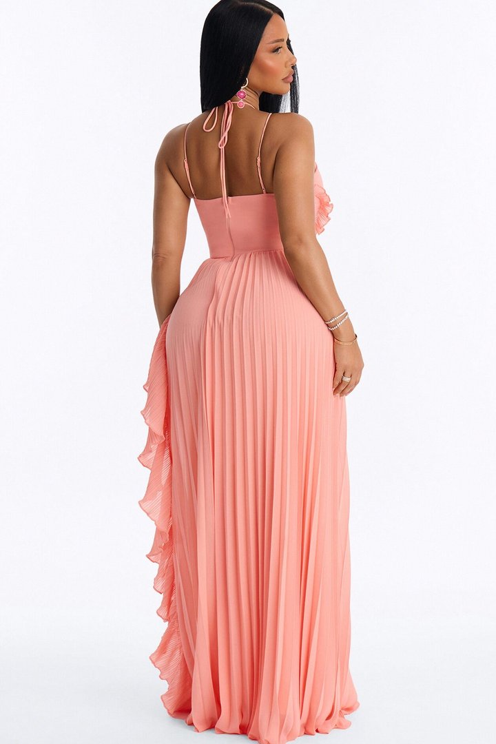 Favorite Hello Ruffle Gown - Peach