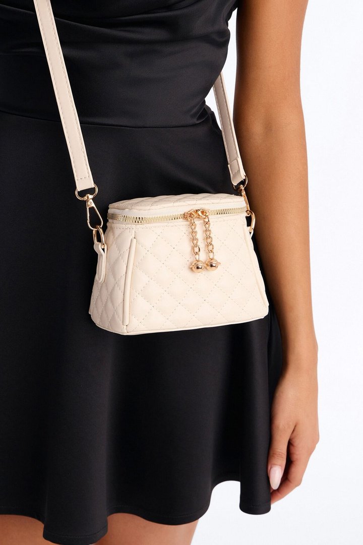 Gentle Soul Faux Leather Crossbody Bag - Ivory