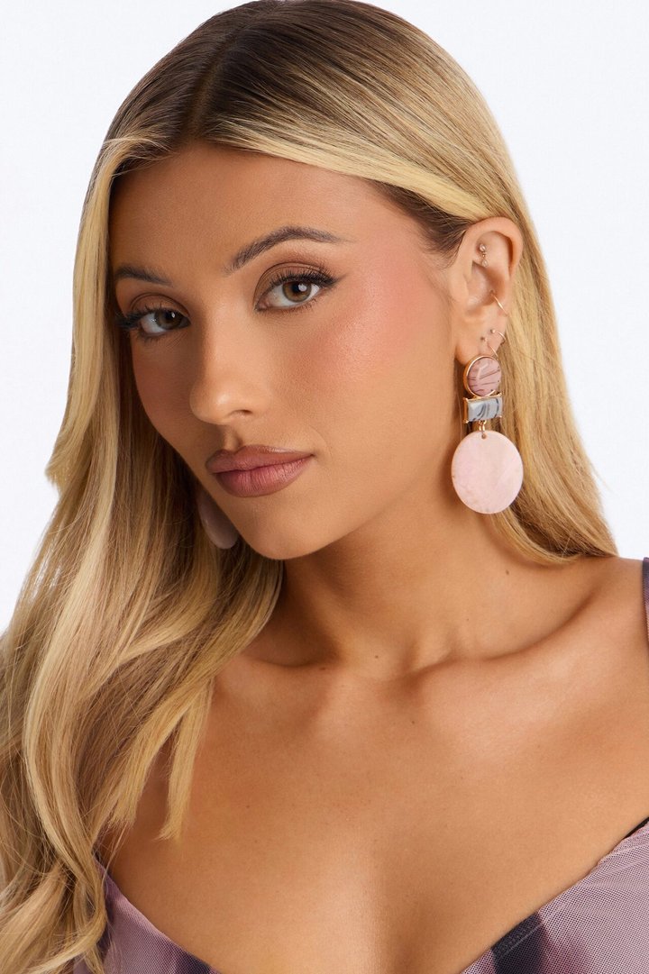 Found My Haven Drop Earrings - Pink/combo