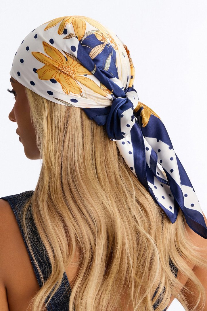 Nights In Amalfi Head Scarf - Black/combo