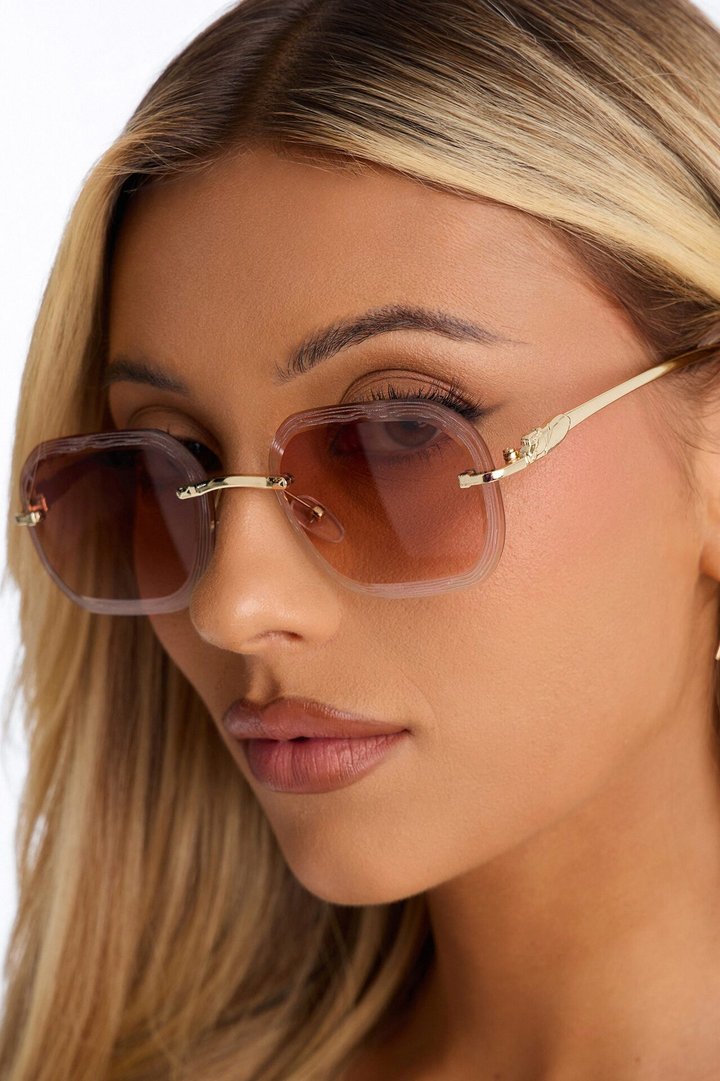 Elegantly Engraved Sunglasses - Orange