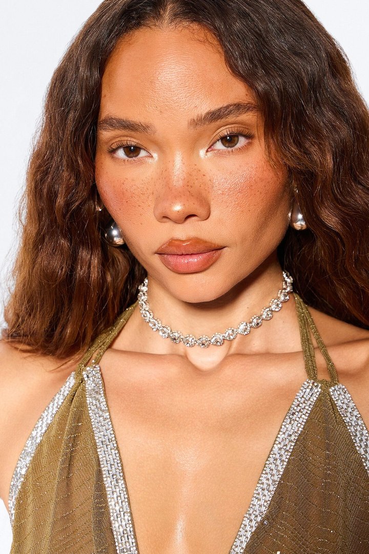 Loving On You Choker - Silver