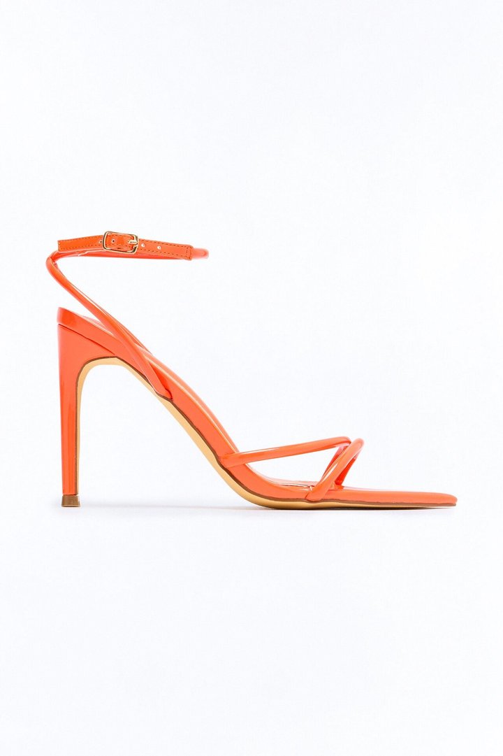 Kalmia Patent Stiletto Heels - Orange