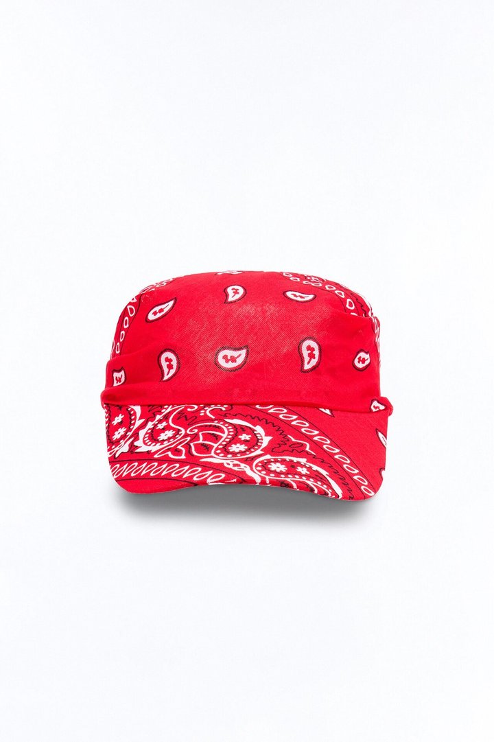 Backseat Rider Visor And Head Wrap - Red/combo