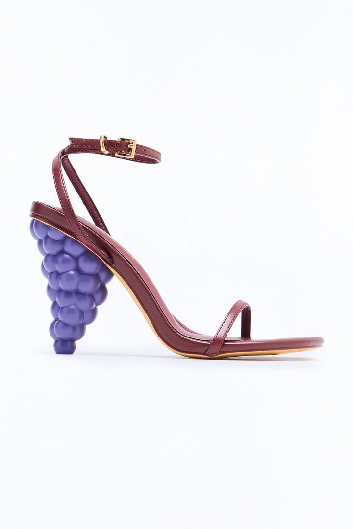 Winery Novelty Heels - Burgundy
