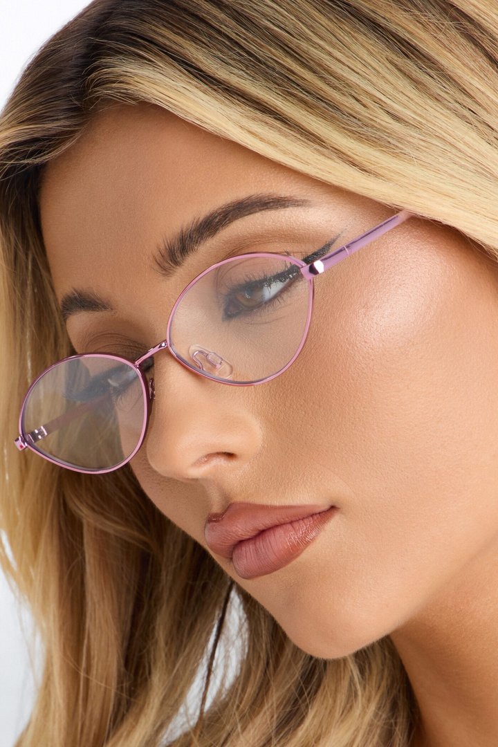 Clever One Glasses - Pink