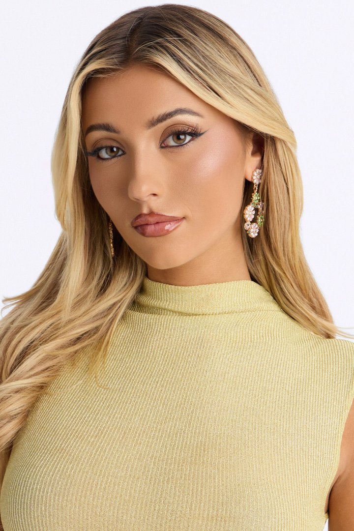 Adore Me Drop Earrings - Pink/combo