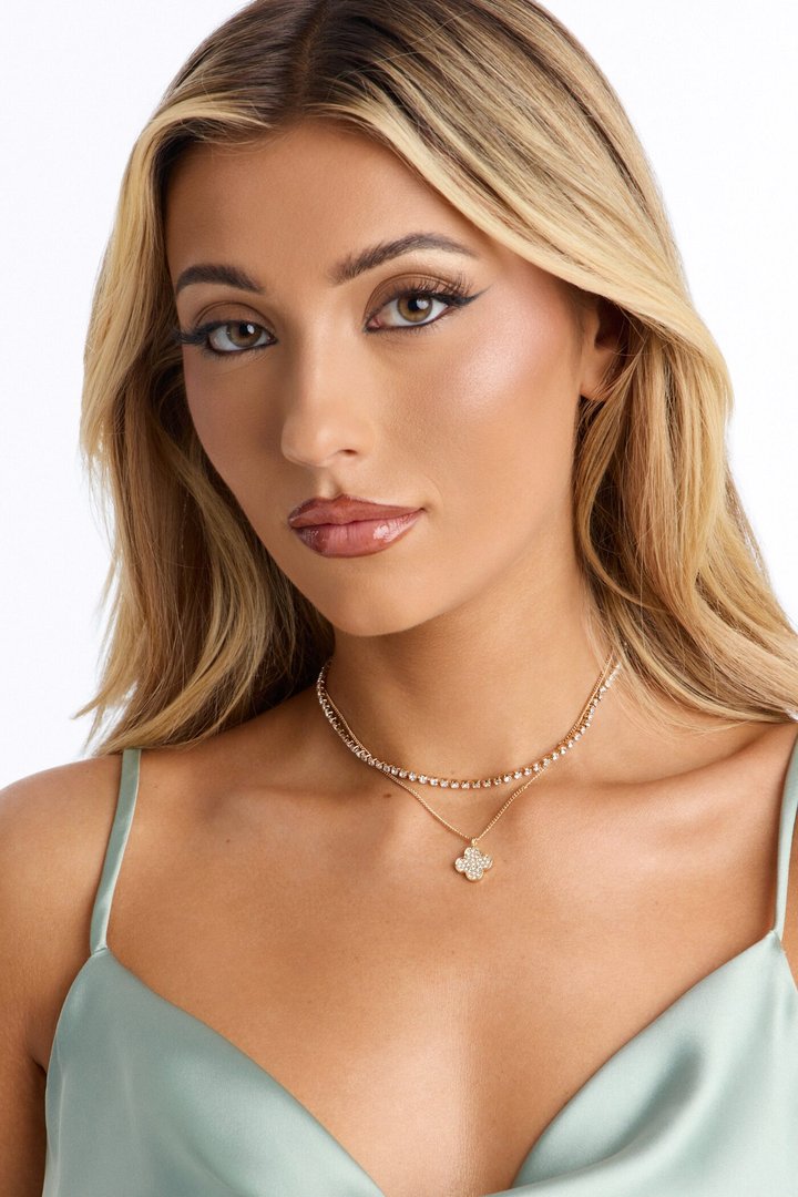 Oh So Lucky Layered Necklace - Gold