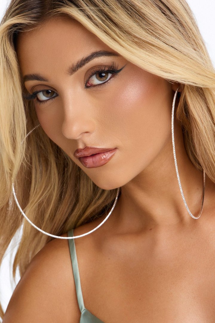 Bigger The Better Hoop Earrings - Silver