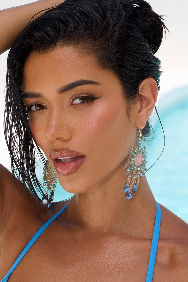 Sensational Light Drop Earrings - Blue/combo