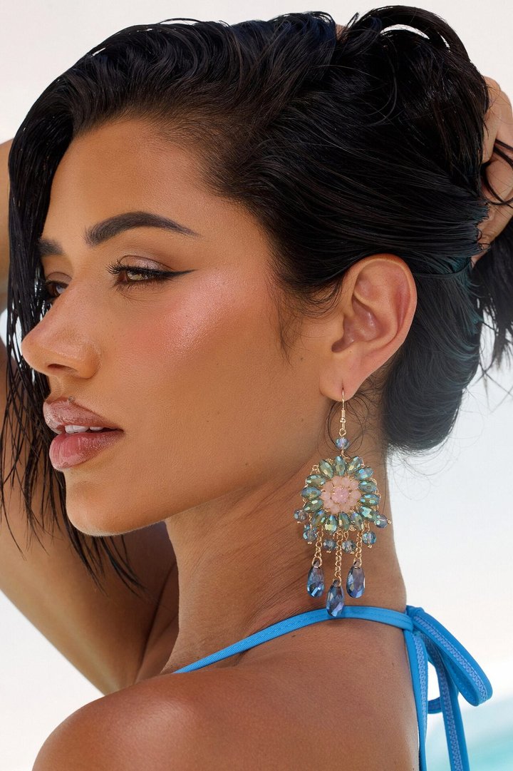 Sensational Light Drop Earrings - Blue/combo
