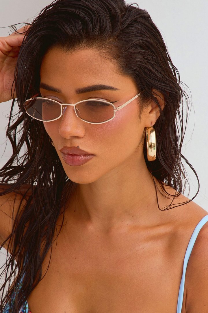 Sunset Glare Sunglasses - Gold/Brown