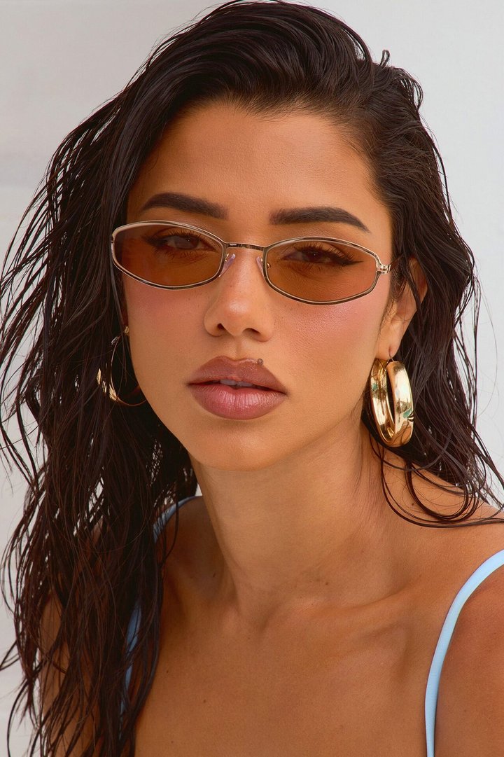Sunset Glare Sunglasses - Gold/Brown