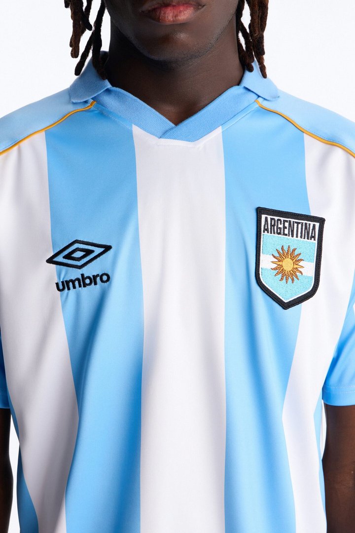 Umbro Argentina Collar Soccer Jersey - Blue
