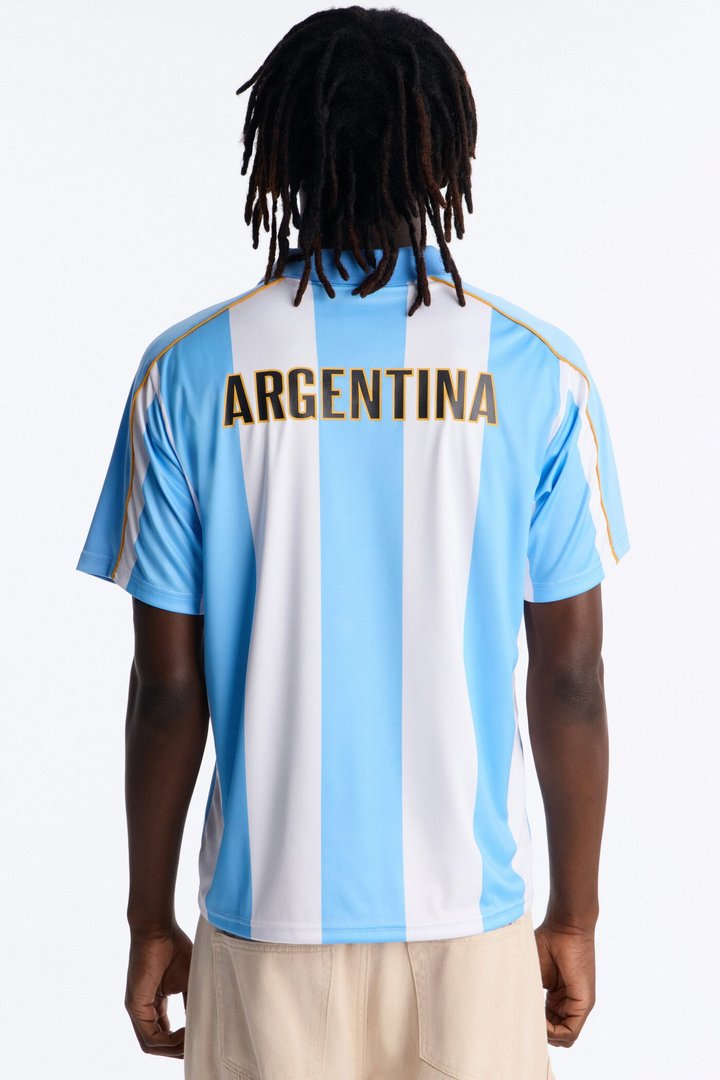 Umbro Argentina Collar Soccer Jersey - Blue