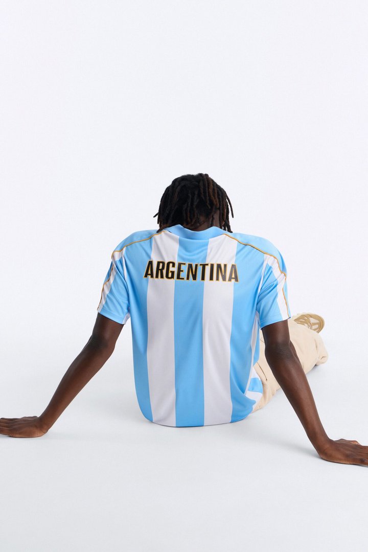 Umbro Argentina Collar Soccer Jersey - Blue