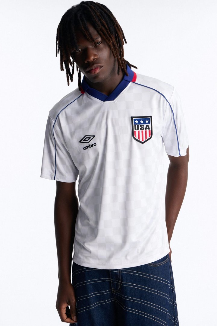 Umbro USA Collar Soccer Jersey - White
