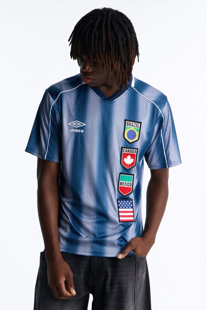Umbro International Collar Soccer Jersey - Navy