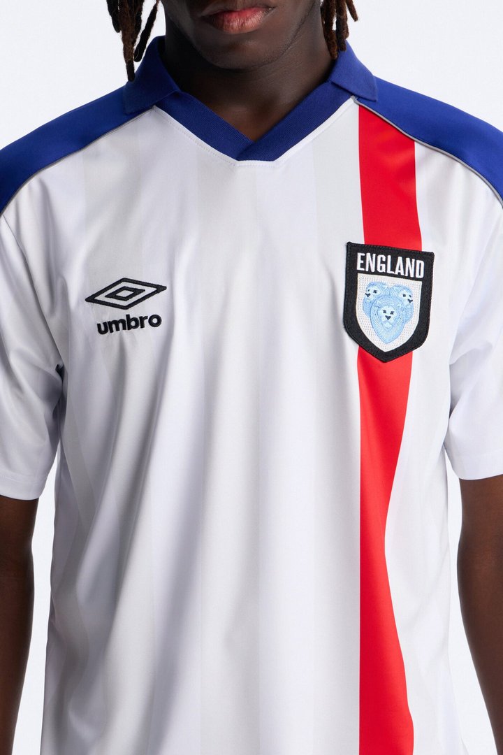 Umbro England Collar Soccer Jersey - White