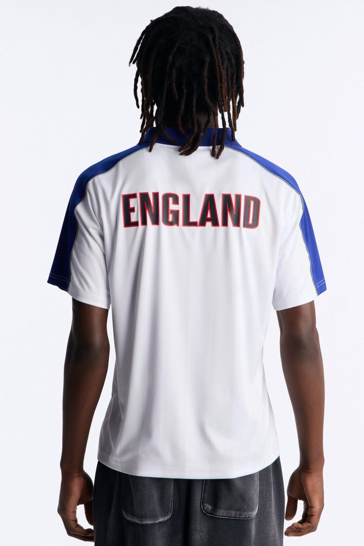 Umbro England Collar Soccer Jersey - White
