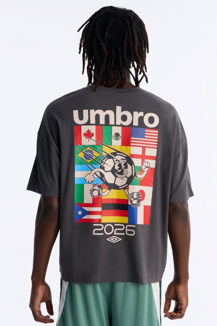 Umbro International Soccer 2026 Short Sleeve Tee - Black
