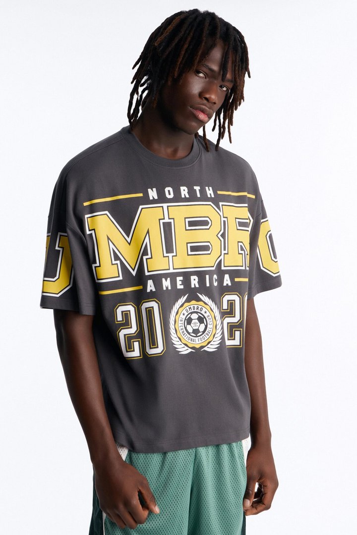 Umbro North America Soccer 2026 Short Sleeve Tee - Black