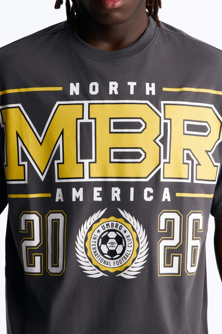 Umbro North America Soccer 2026 Short Sleeve Tee - Black