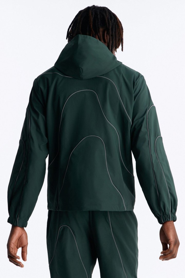 Futuristic Mode Track Jacket - Hunter Green