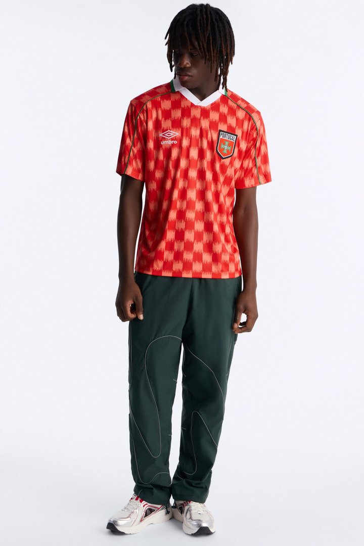 Umbro Portugal Collar Soccer Jersey - Red